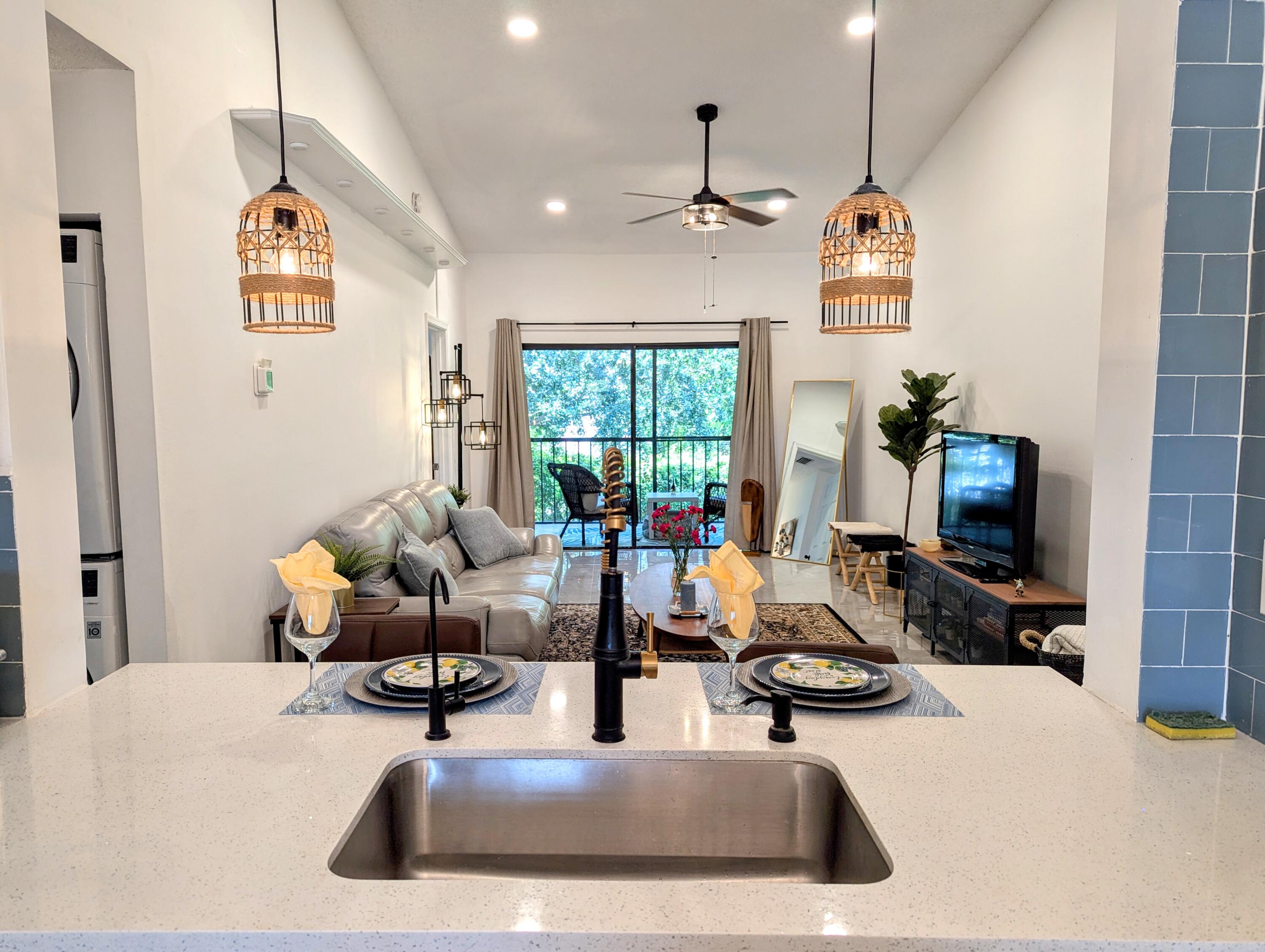 Kitchen to Living Area