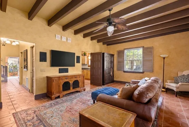 a outdoor space with furniture