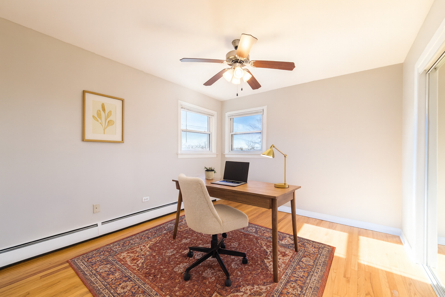 2245 Des Plaines Avenue, Unit B North Riverside, IL 60546 - Photo 13 of 22 a workspace with wooden floor and a window