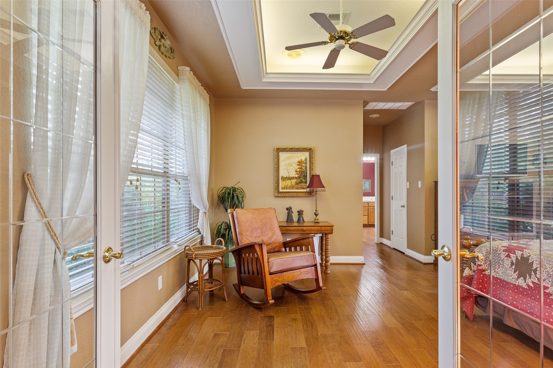 13730 Settlements Road Salado, TX 76571 - Photo 12 of 40 a living room with furniture and a wooden floor