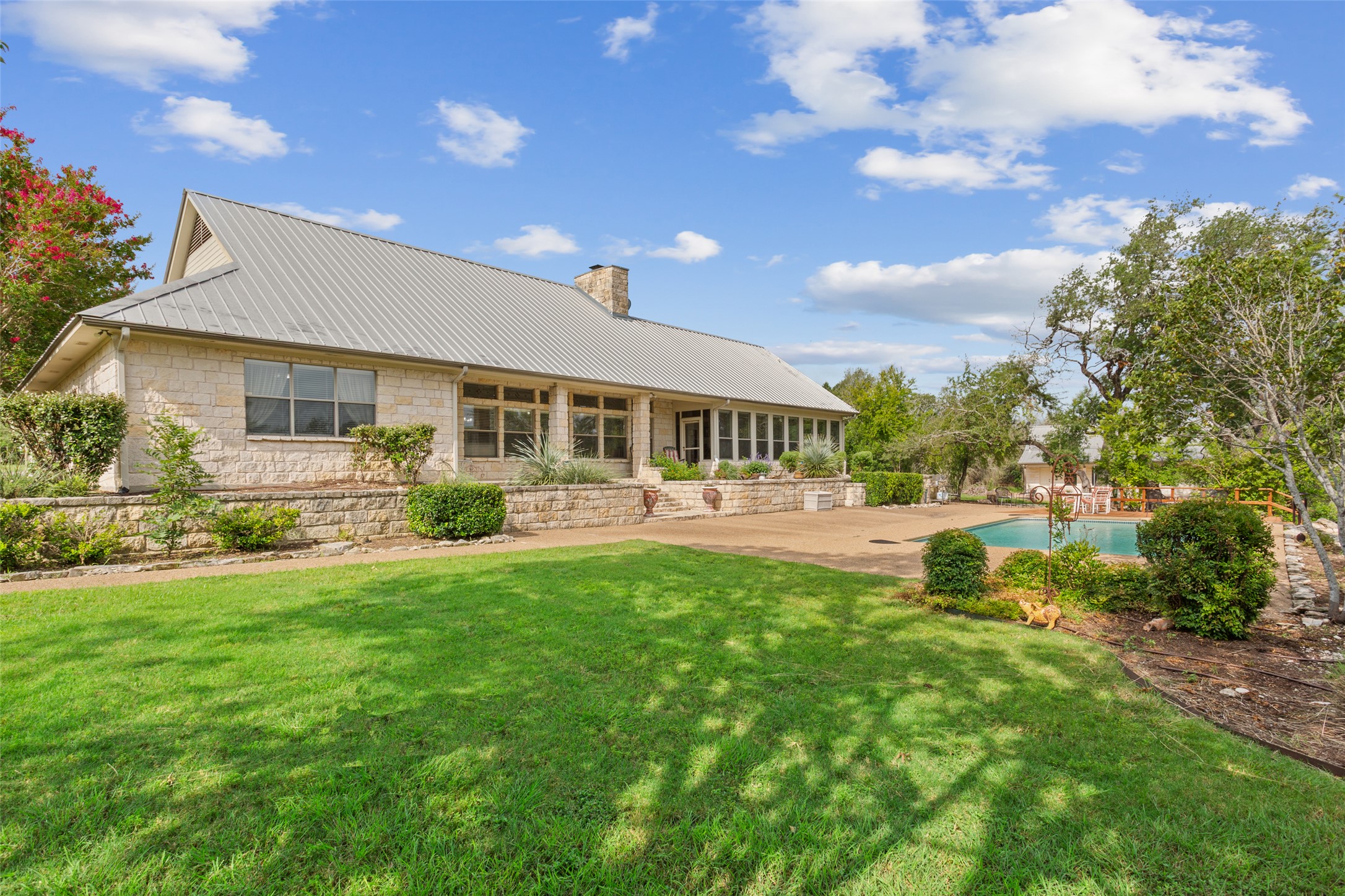 13730 Settlements Road Salado, TX 76571 - Photo 21 of 40 a view of a house with a yard porch and sitting area