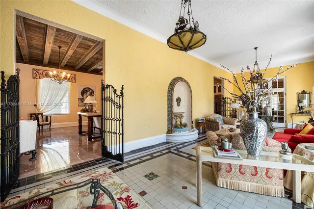 a room with gym equipment