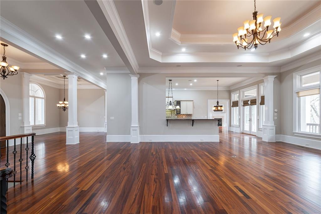 250 Frank Bruce Road Dawsonville, GA 30534 - Photo 14 of 110 a view of livingroom with wooden floor