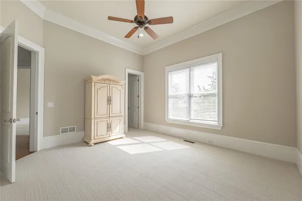 a view of a room with table