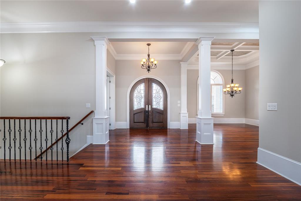250 Frank Bruce Road Dawsonville, GA 30534 - Photo 5 of 110 a view of entryway with wooden floor