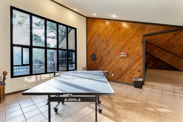 a room with furniture