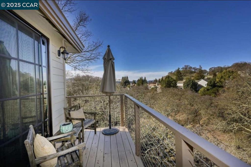 Undisclosed Address Alamo, CA 94507 - Photo 8 of 8 a view of a balcony with chairs