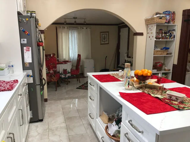 a very nice looking room with a dining table