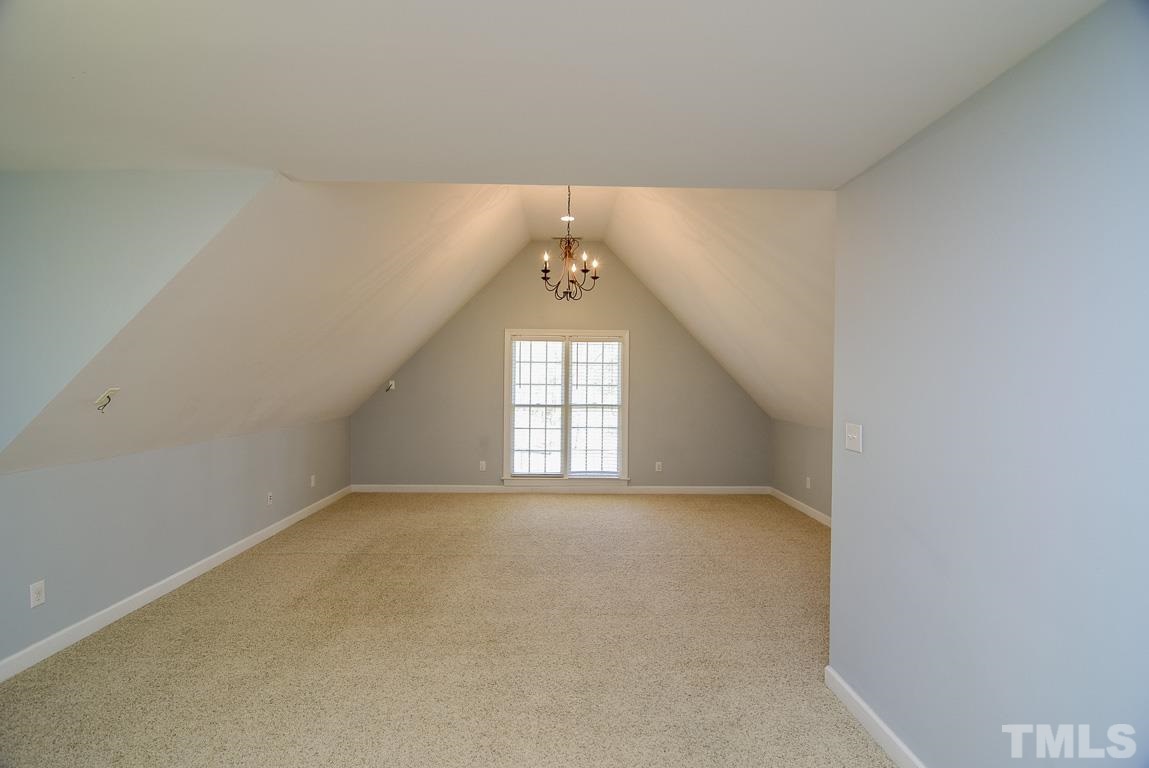3813 April Place Raleigh, NC 27612 - Photo 14 of 25 Here is a picture of the bonus room from another angle so you can get an idea of just how big this room is. Truly a bonus for any buyer.