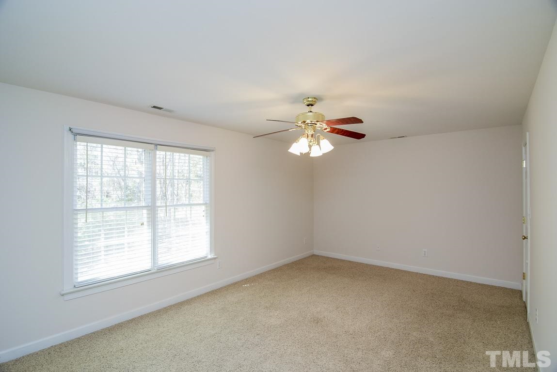 3813 April Place Raleigh, NC 27612 - Photo 16 of 25 This bedroom is adjacent to the Jack & Jill and I think that it would make an excellent guest bedroom. That way your guests don't have to walk through the hall to the bath and they can lounge in that killer bonus room.