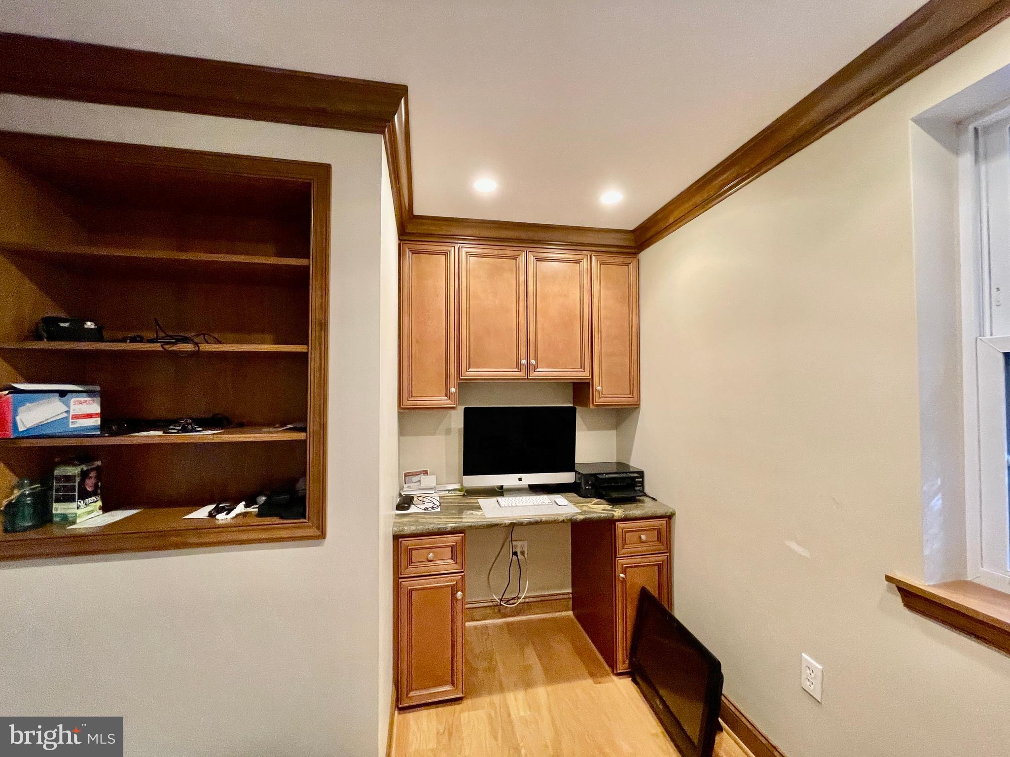 499 Irish Road Berwyn, PA 19312 - Photo 5 of 29 Office w/Built Ins & Crown Molding (Main Level)