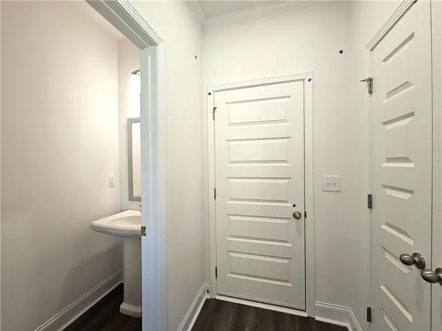 a house view with a garden space