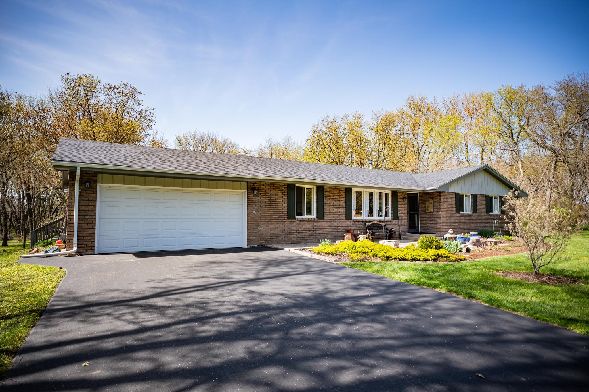 a front view of house with yard
