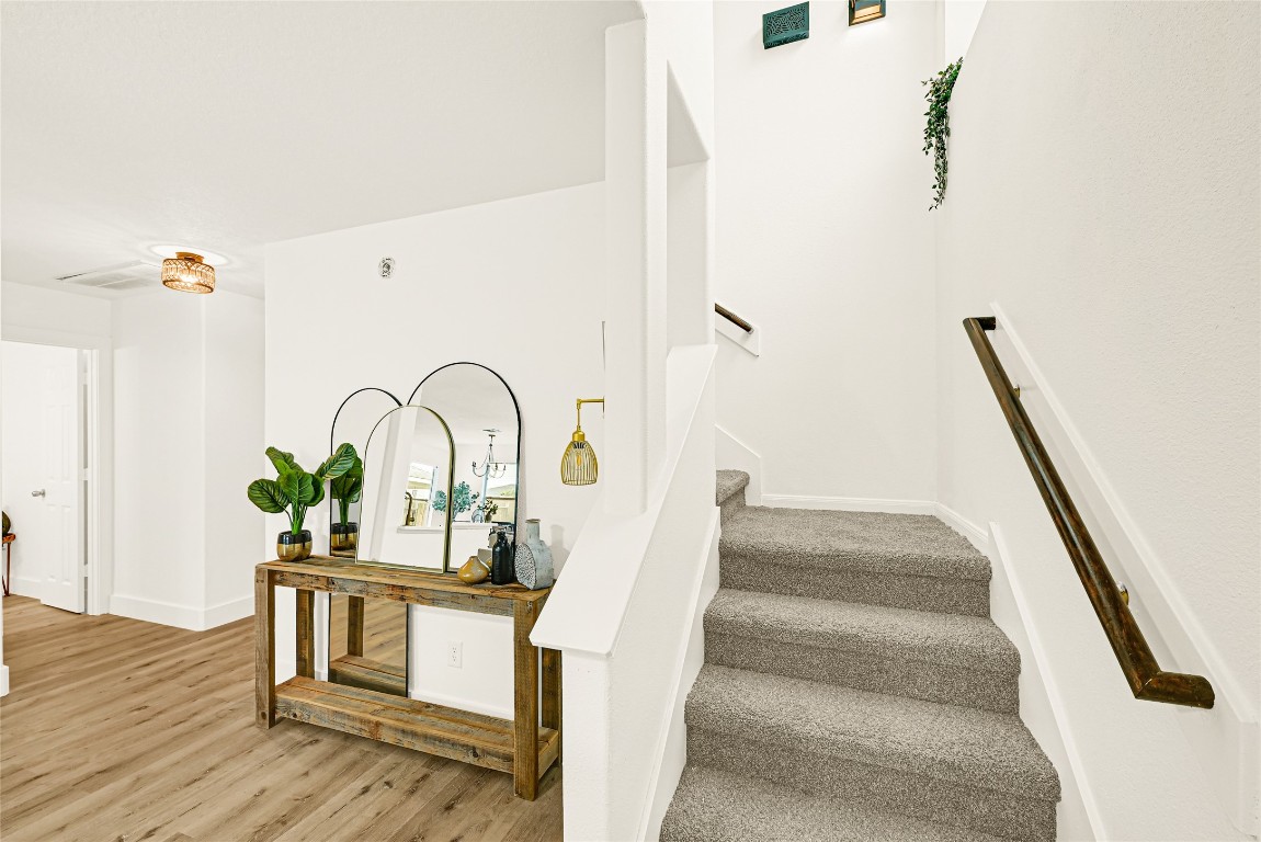 1914 Rock Ridge Drive Houston, TX 77049 - Photo 8 of 26 a view of entryway and hall with wooden floor