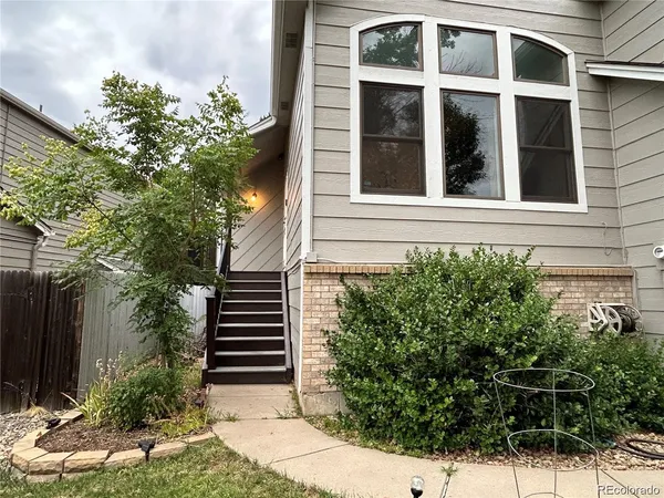 a flower plants in front of a house