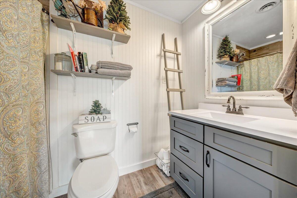 123 Bartley Drive Salem, VA 24153 - Photo 41 of 57 a bathroom with a toilet sink and mirror