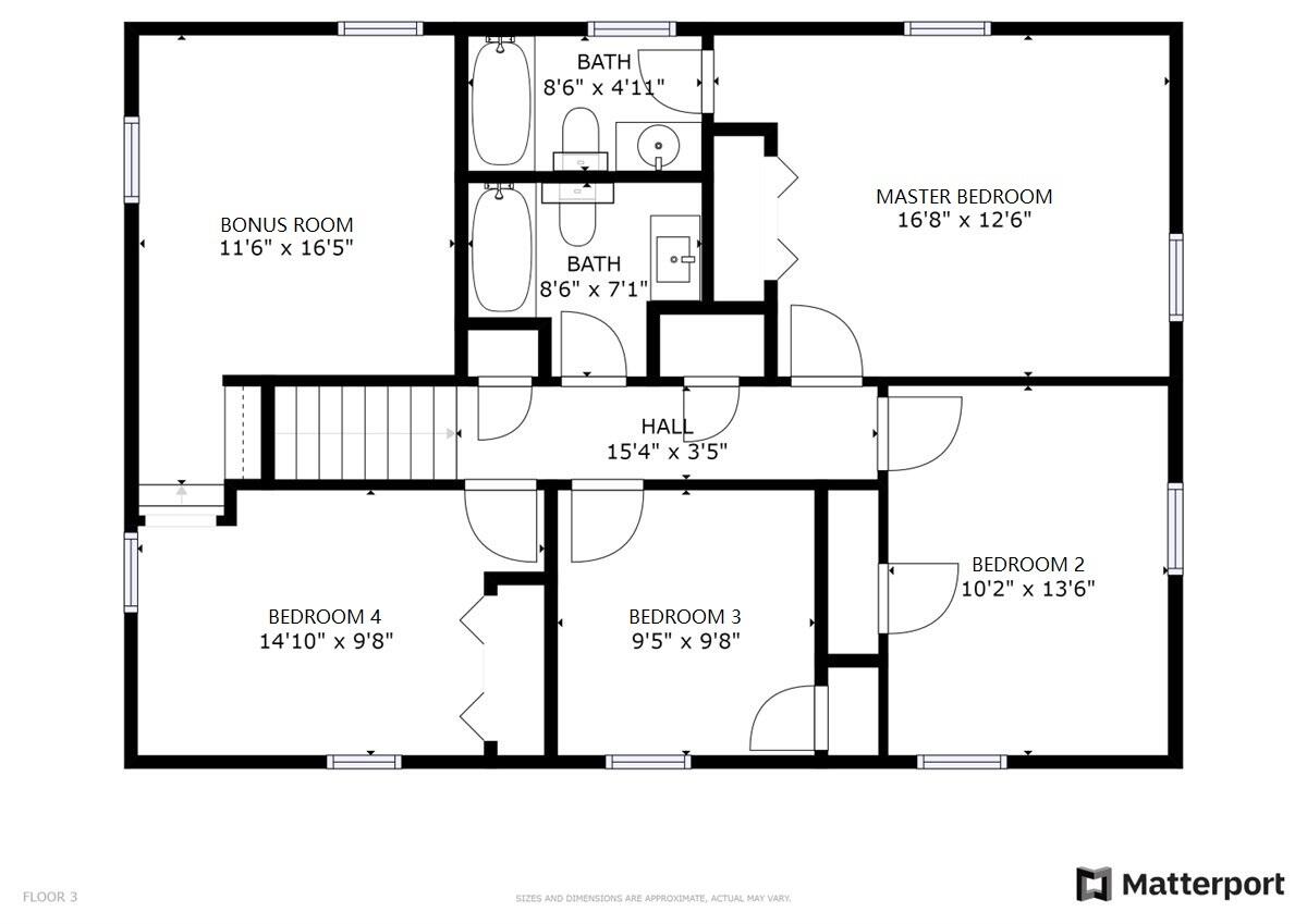 123 Bartley Drive Salem, VA 24153 - Photo 56 of 57 Floor Plan upper level
