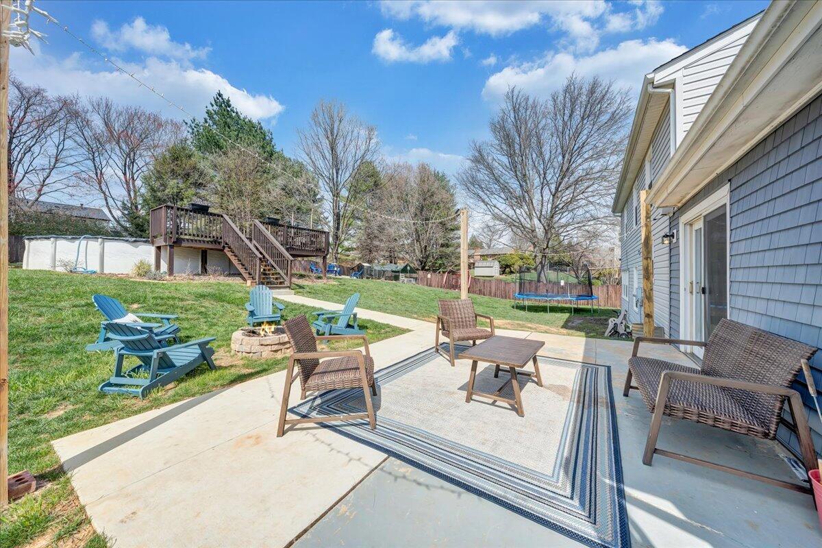 123 Bartley Drive Salem, VA 24153 - Photo 51 of 57 a view of a patio with a yard