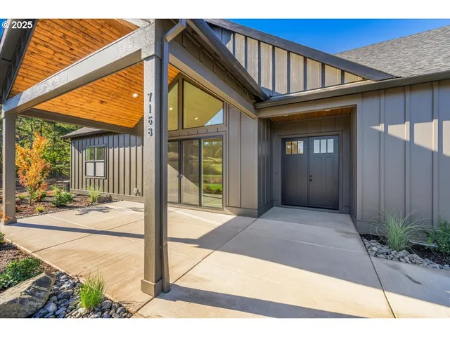 a view of a house with a porch