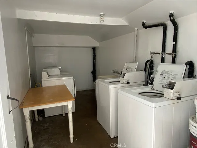 a room with storage and utility