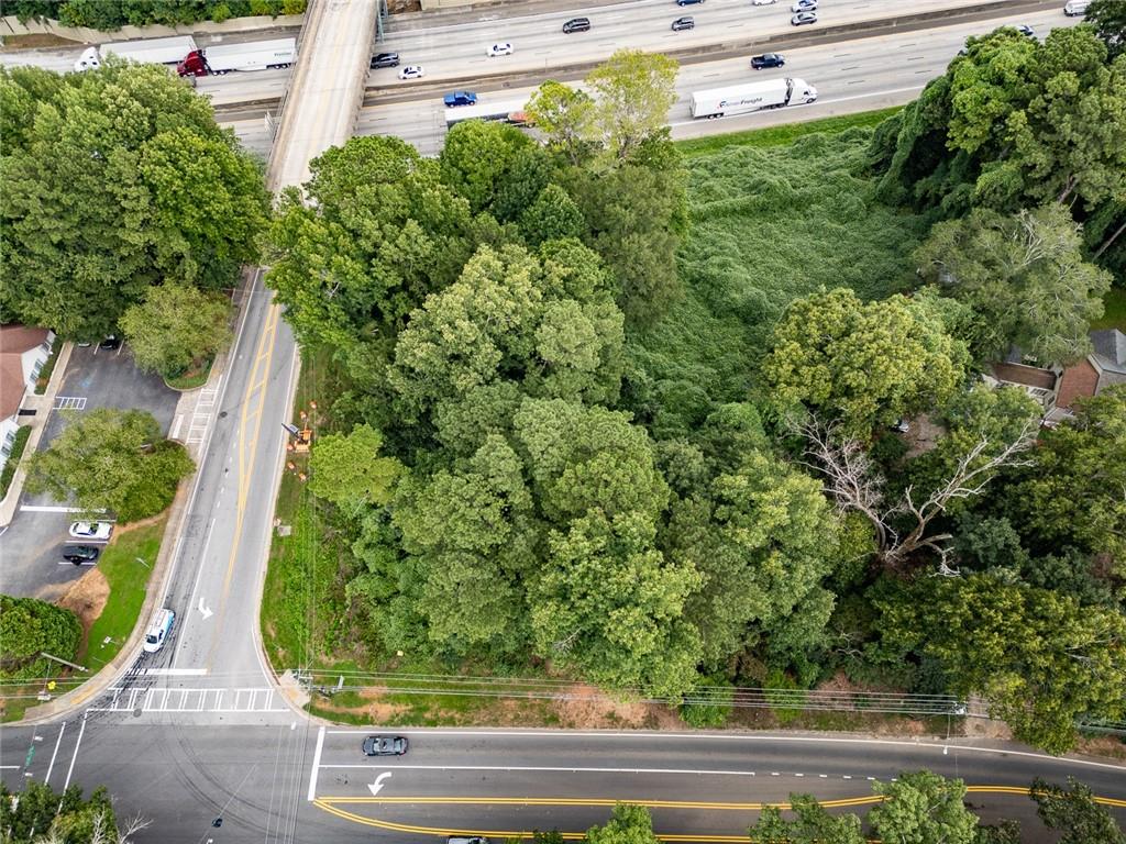 2827 Henderson Mill Road Atlanta, GA 30341 - Photo 9 of 17 an aerial view of a house with a yard and plants