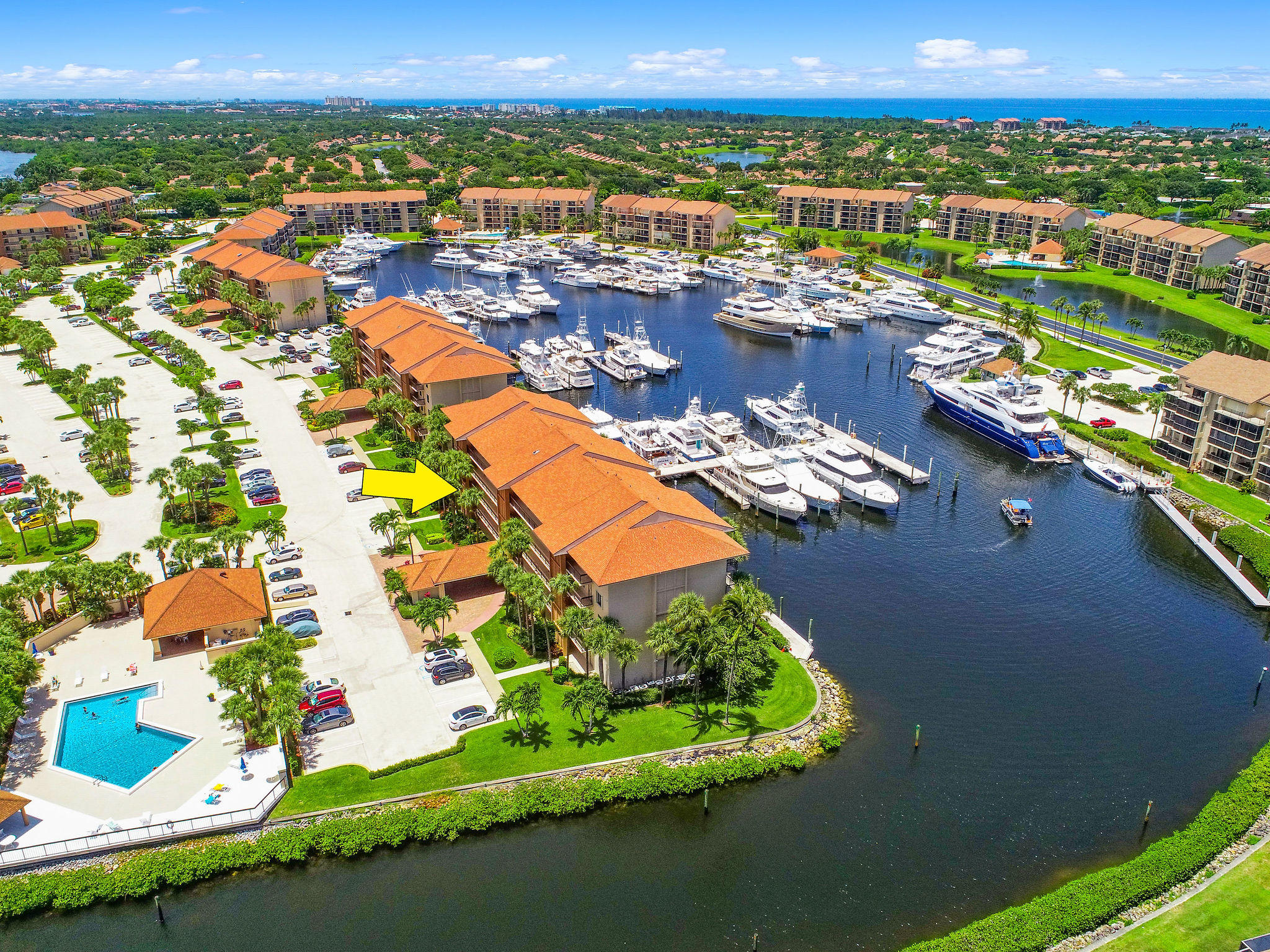 2301 Marina Isle Way, Unit 202 Jupiter, FL 33477 - Photo 3 of 37 2301MarinaIsleWay#202Aerial(4)