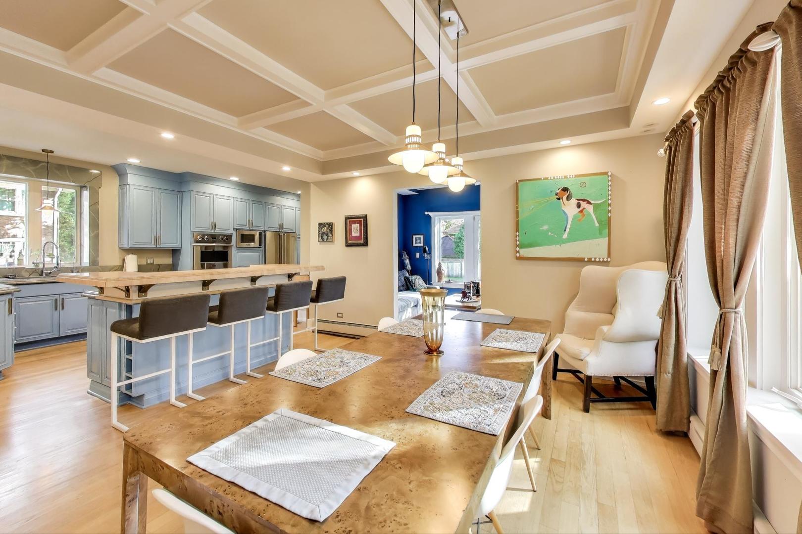 823 Jackson Avenue River Forest, IL 60305 - Photo 14 of 60 a living room with lots of furniture and kitchen view