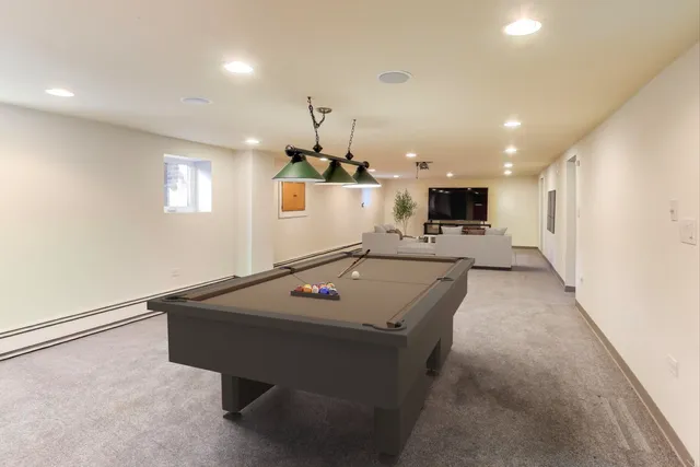 a front view of a building with street view