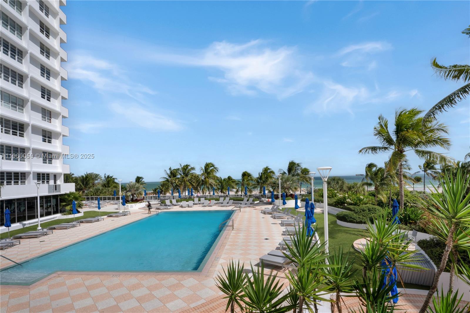 a view of a lake with a city