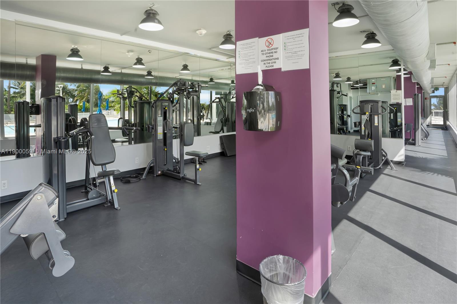 100 Lincoln Road, Unit 607 Miami Beach, FL 33139 - Photo 22 of 30 a view of a room with gym equipment