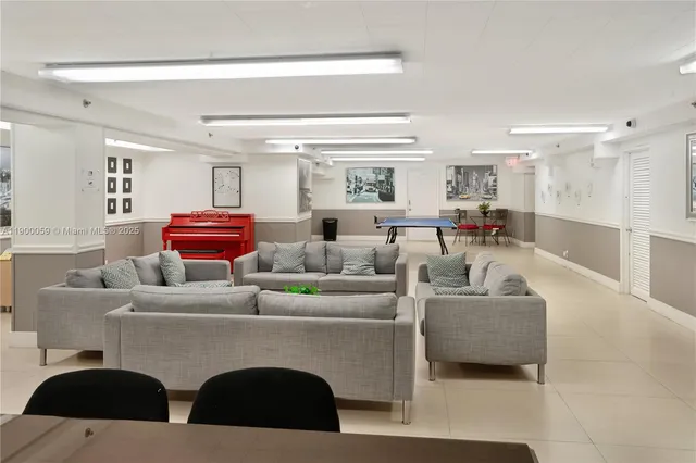 a view of a water with an outdoor space