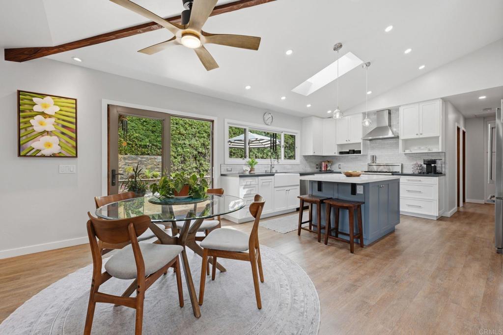 637 Sparta Drive, Unit A & B Encinitas, CA 92024 - Photo 8 of 58 a view of a dining room with furniture and a kitchen