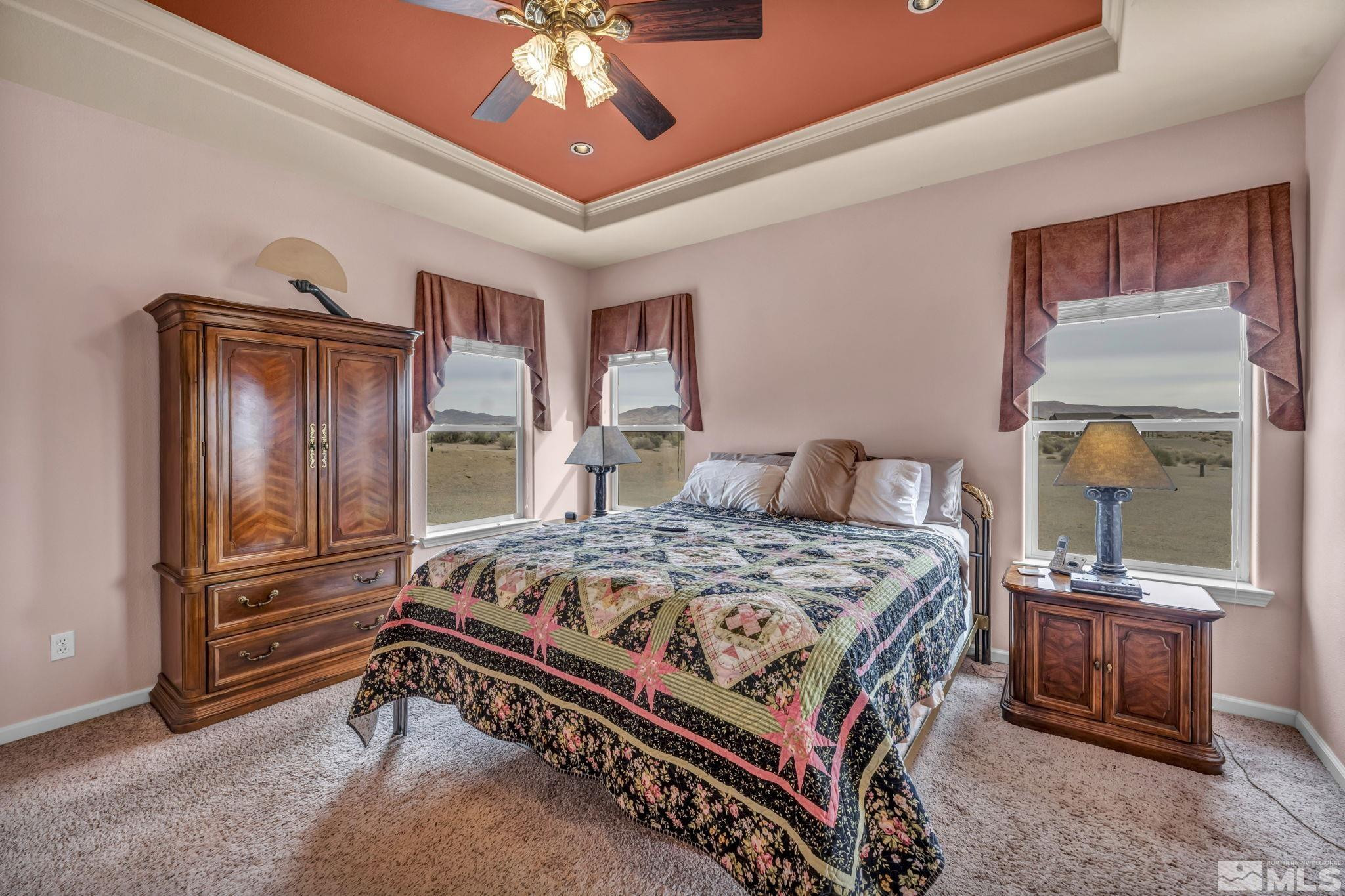 67 Desert View Drive Smith Valley, NV 89430 - Photo 14 of 36 a bedroom with a bed next to a window