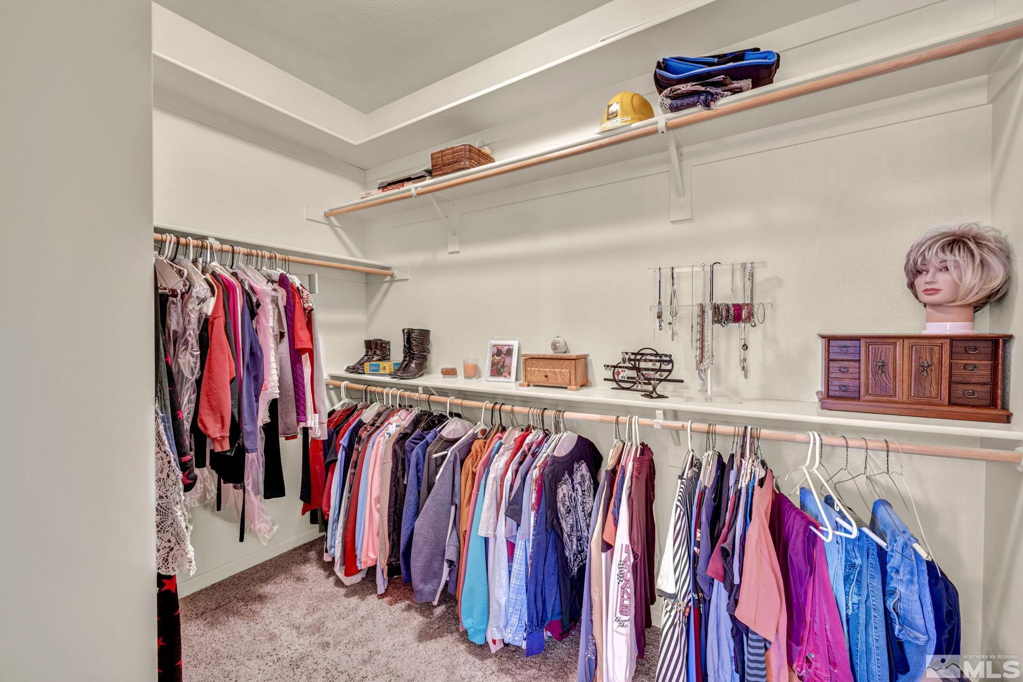 67 Desert View Drive Smith Valley, NV 89430 - Photo 18 of 36 a view of walk in closet with clothes