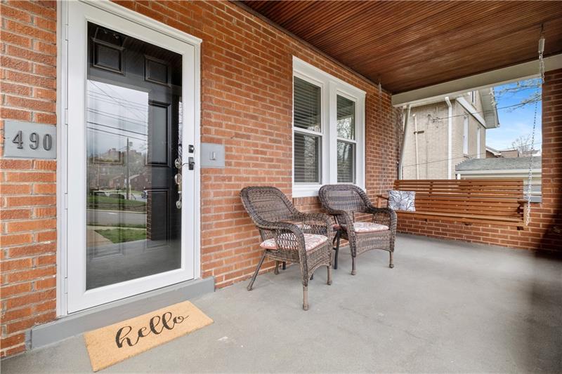 490 Mapleton Avenue Pittsburgh, PA 15228 - Photo 4 of 35 a view of a porch with furniture and front door
