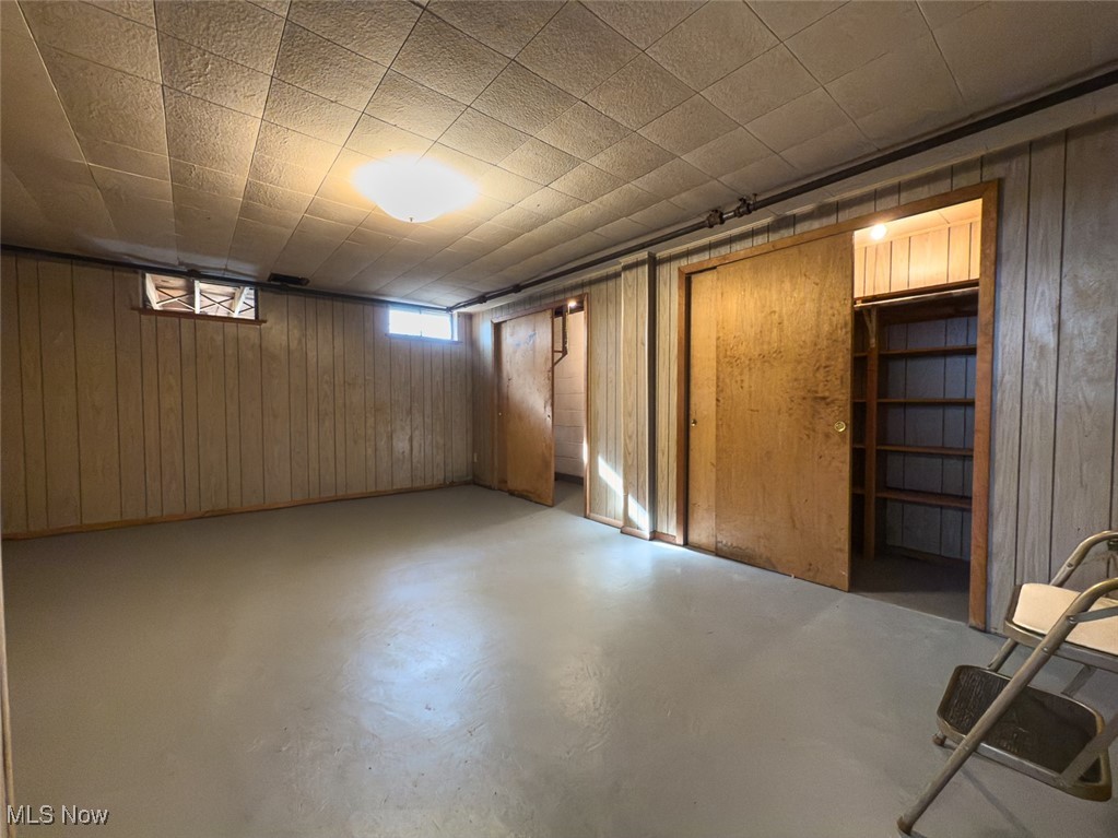 3356 Waterloo Road Mogadore, OH 44260 - Photo 16 of 24 Below grade area featuring wood walls