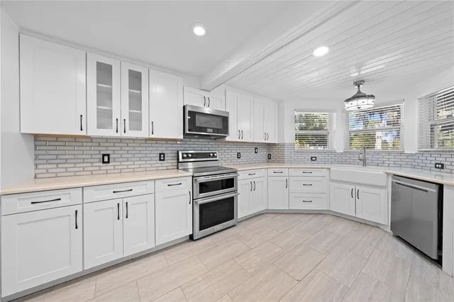 a view of an ocean from a yard