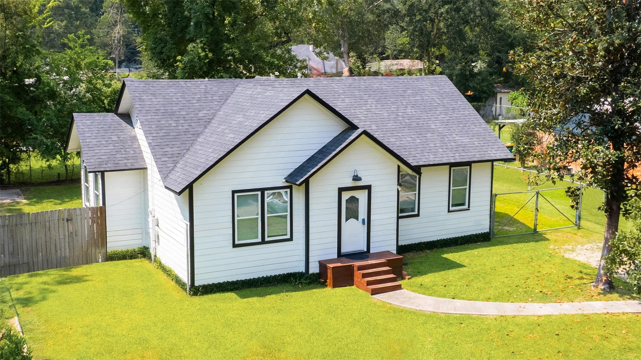 a view of outdoor space yard and swimming pool