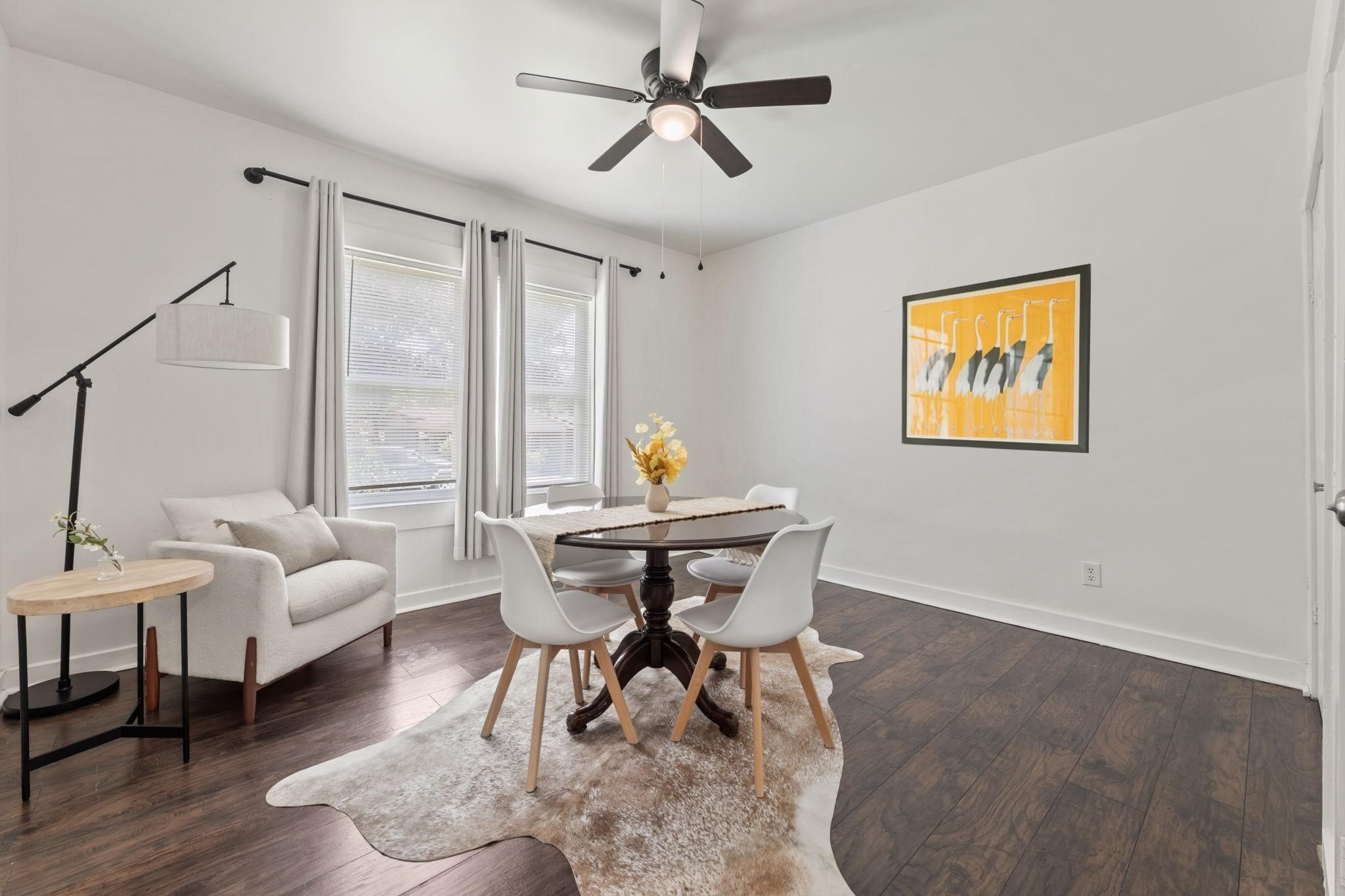 1010 Long Street Conroe, TX 77301 - Photo 17 of 26 a living room with furniture and wooden floor