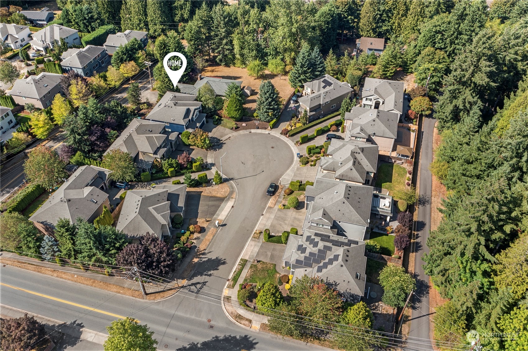 4410 239th Place Southeast Bothell, WA 98021 - Photo 37 of 40 an aerial view of residential house with outdoor space and parking