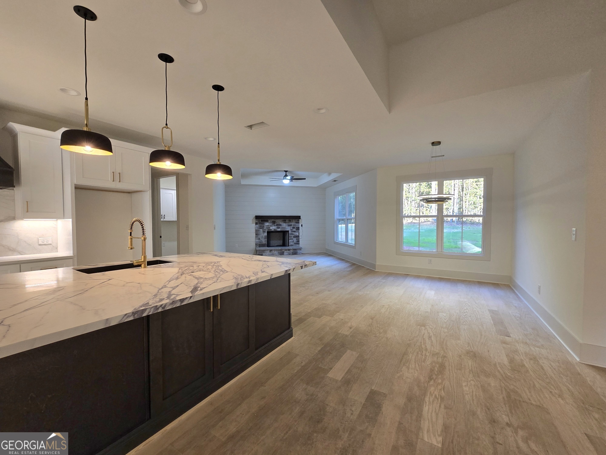 2039 Fischer Road Sharpsburg, GA 30277 - Photo 12 of 69 Bar Stool space at the oversized Kitchen Island and Breakfast Area