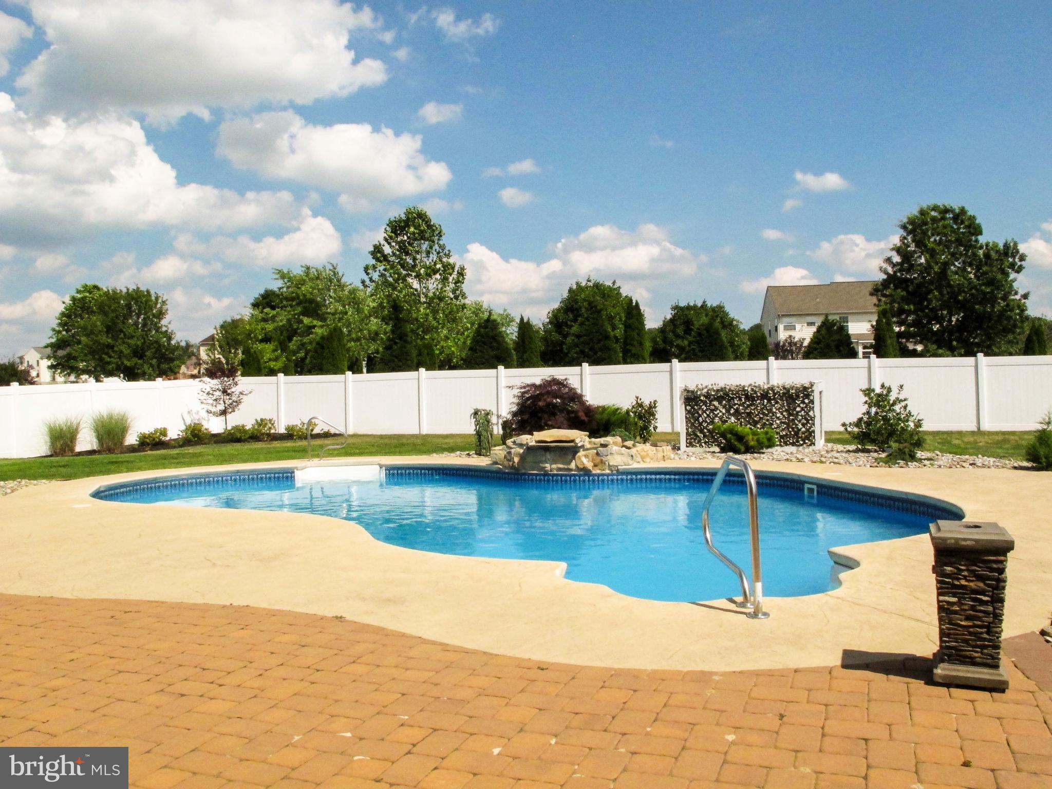 354 Rainey Road Swedesboro, NJ 08085 - Photo 30 of 32 Pool with Waterfall