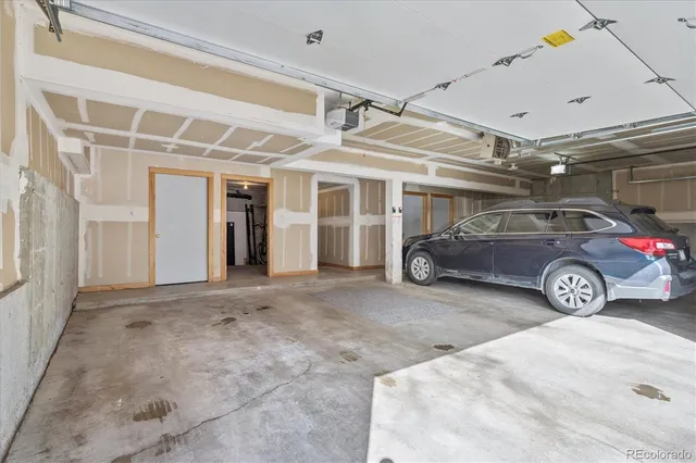 a view of a car garage