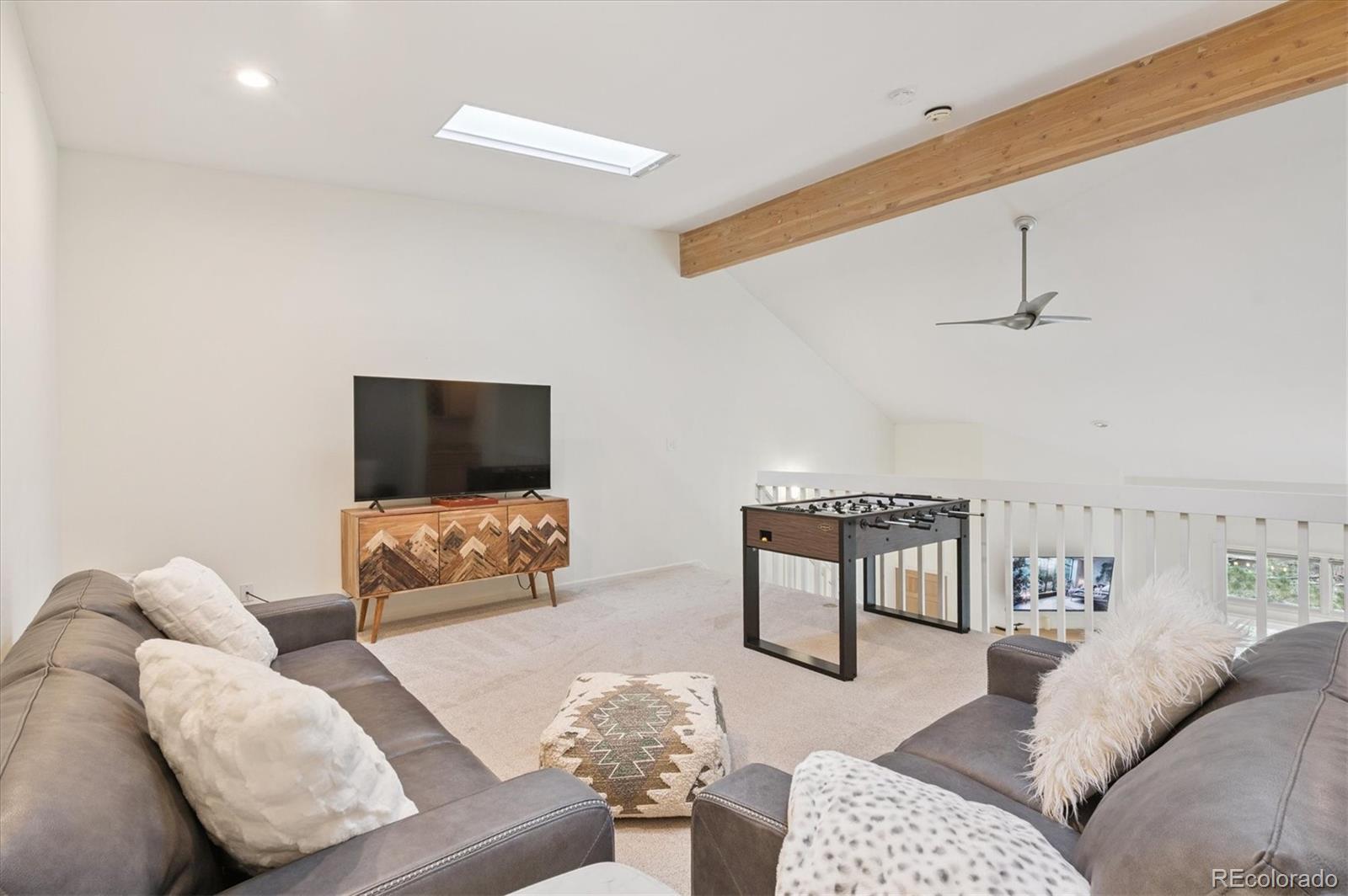 23666 Pondview Place, Unit H Golden, CO 80401 - Photo 5 of 19 a living room with furniture and a flat screen tv