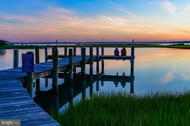 a view of lake and mountain