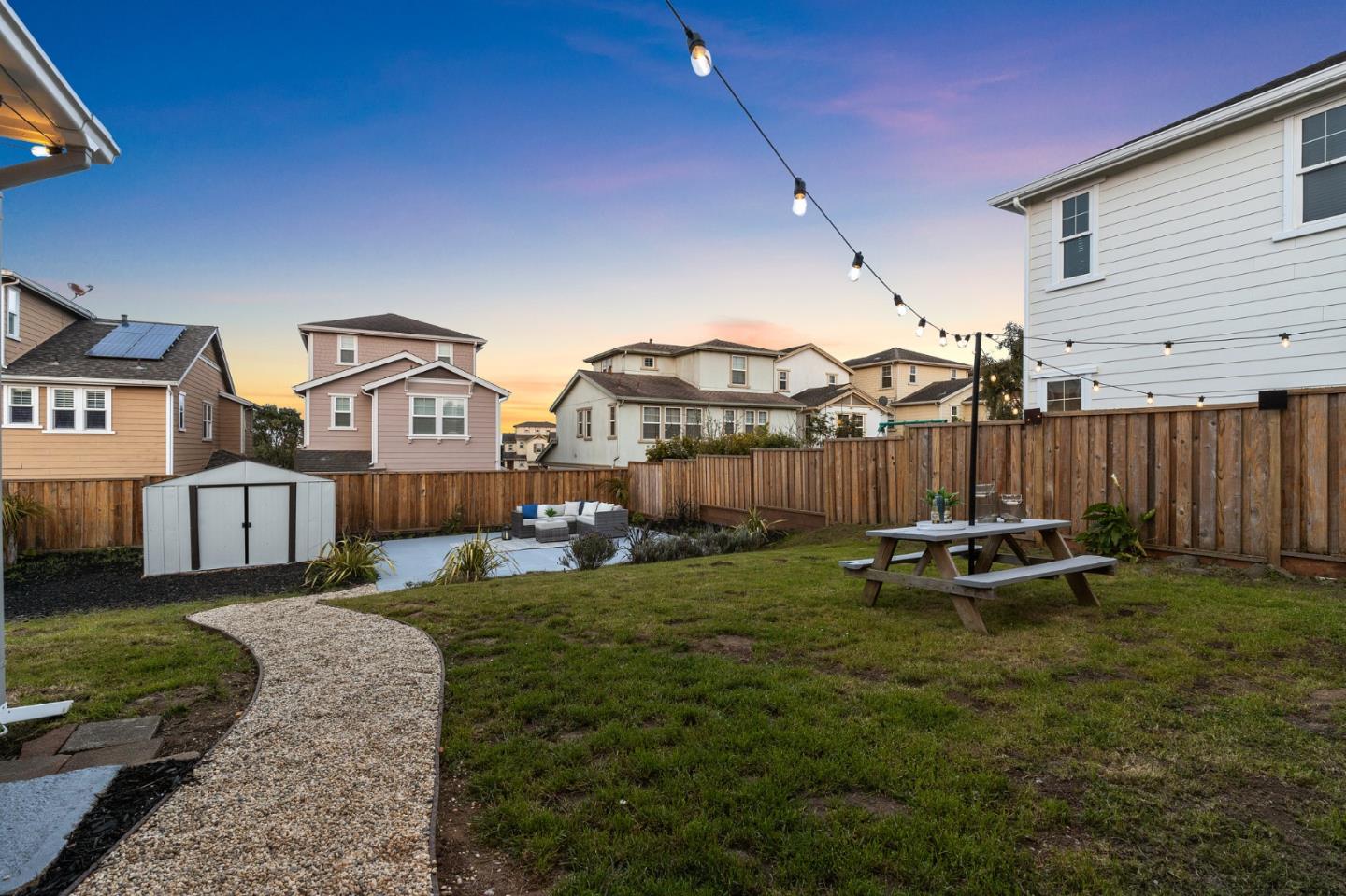 551 Inverness Drive Pacifica, CA 94044 - Photo 32 of 37 a view of a house with backyard and sitting area