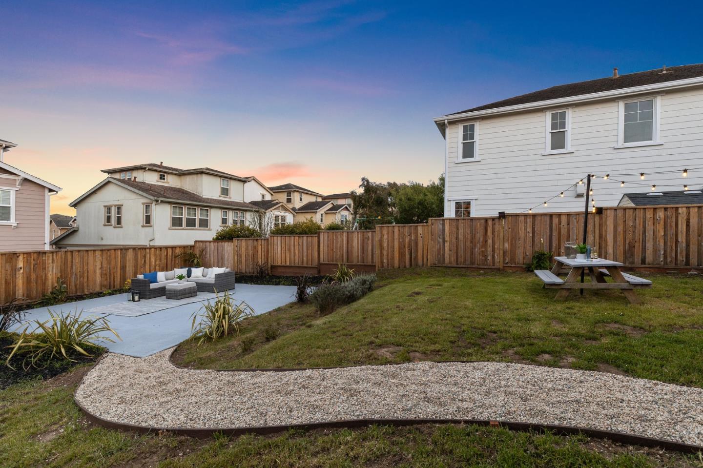 551 Inverness Drive Pacifica, CA 94044 - Photo 34 of 37 a view of a house with backyard and sitting area