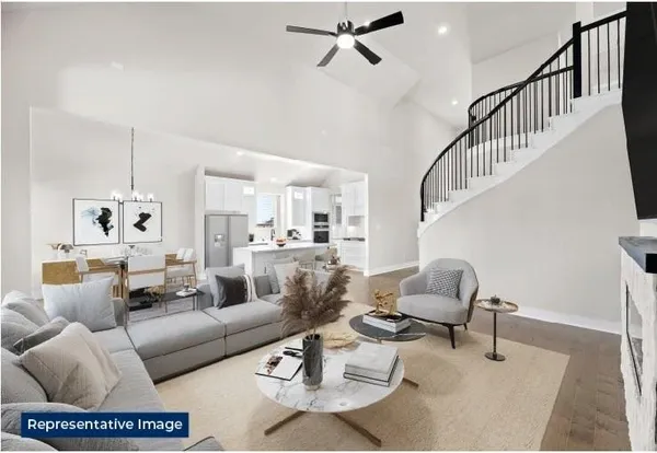 a picture of a bench in front of a building