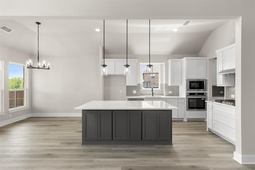941 Gold Finch Lane Forney, TX 75126 - Photo 9 of 27 a kitchen with kitchen island a sink stainless steel appliances and cabinets