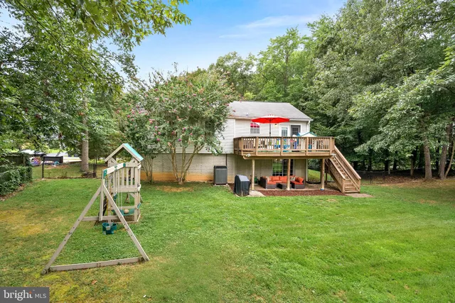 a view of a park with slide
